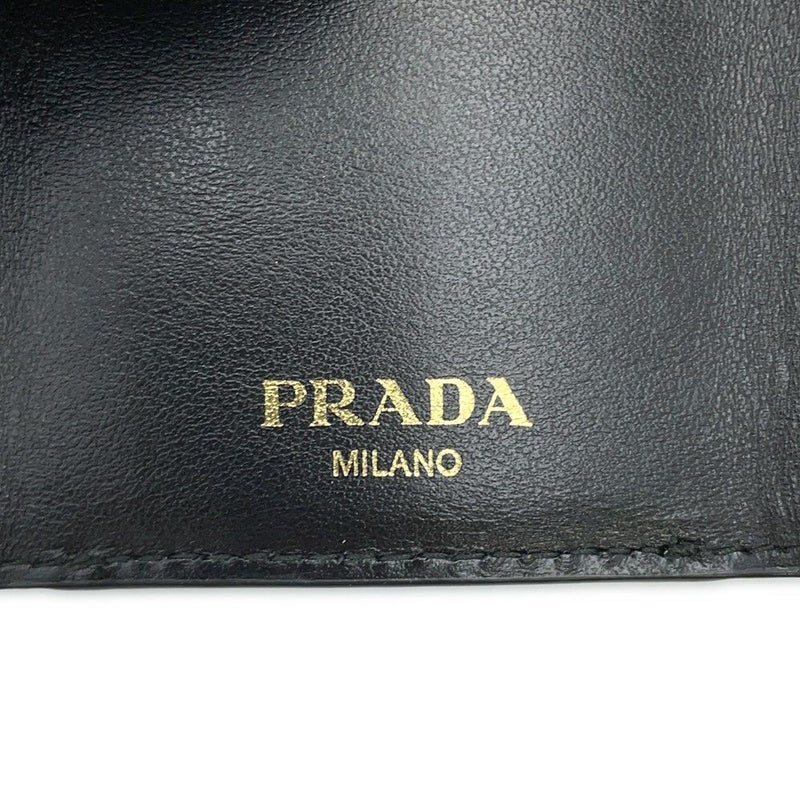 プラダ 三つ折り財布 ヴィッテロ ムーブ コンパクトウォレット 1MH021 PRADA 財布 黒