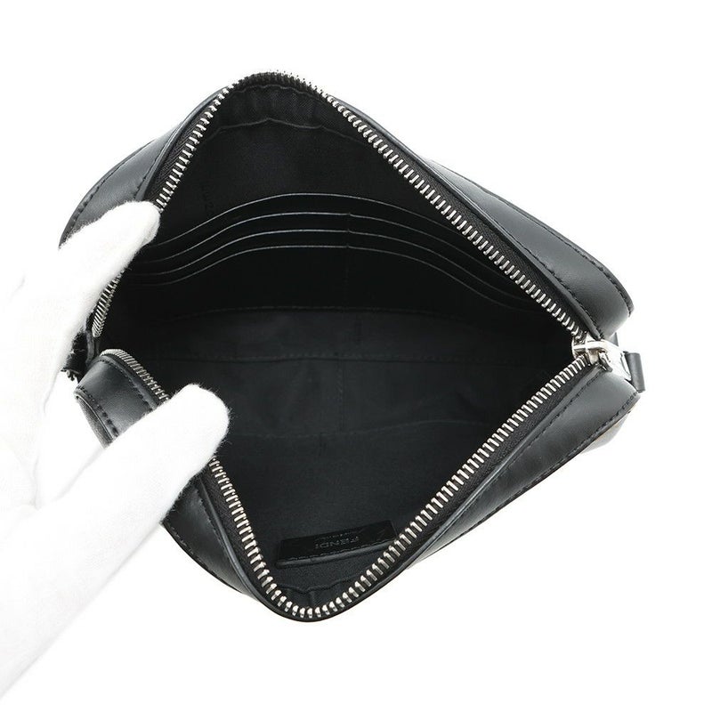 フェンディ ショルダーバッグ ダイアゴナル カメラケース レザー PVC 7M0286 FENDI 黒