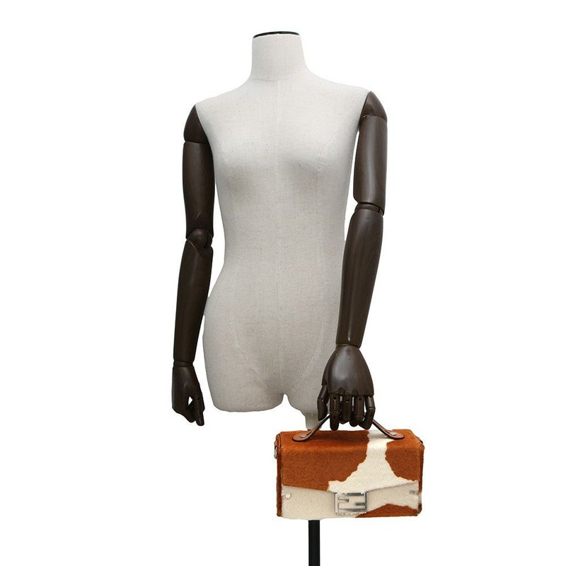 フェンディ ショルダーバッグ ソフトトランク バゲット シープスキン 7VA565 2way