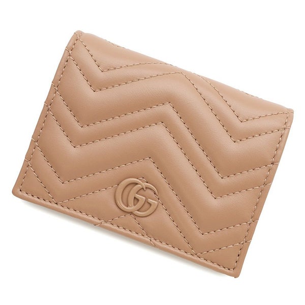 グッチ 二つ折り財布 GGマーモント カードケース ウォレット 466492 GUCCI ダブルG シェブロン