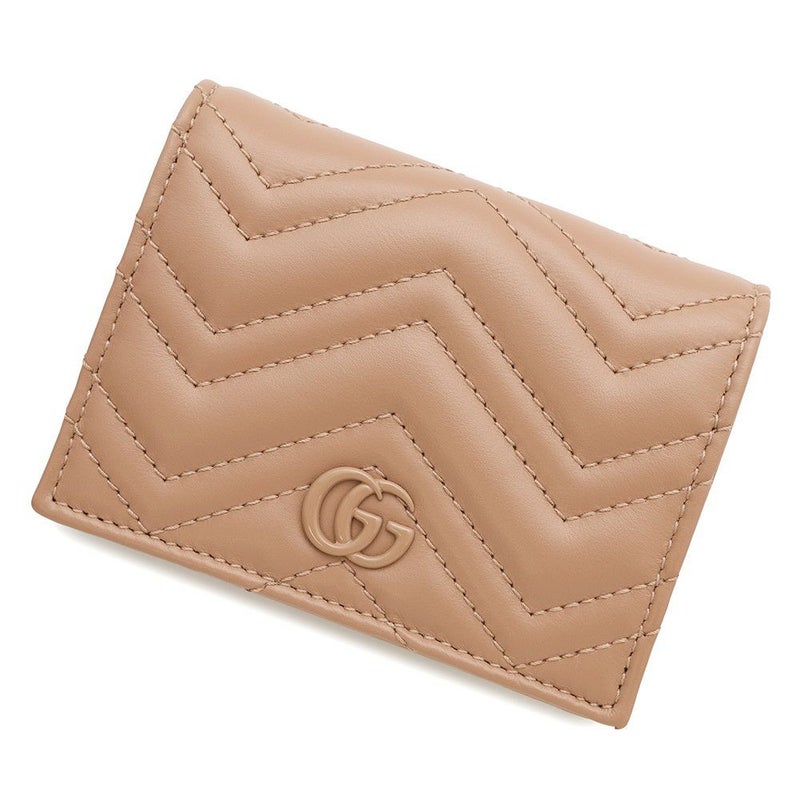 グッチ 二つ折り財布 GGマーモント カードケース ウォレット 466492 GUCCI ダブルG シェブロン