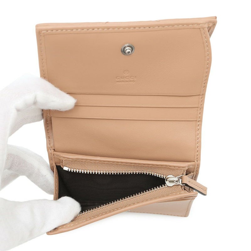 グッチ 二つ折り財布 GGマーモント カードケース ウォレット 466492 GUCCI ダブルG シェブロン