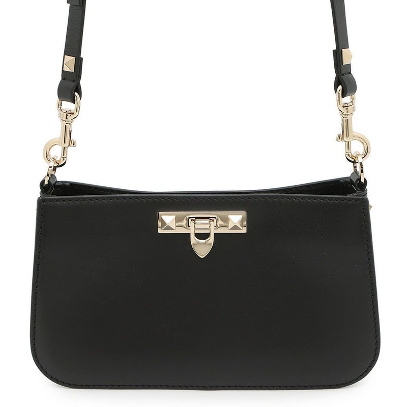 ヴァレンティノ・ガラヴァーニ ショルダーバッグ ロックスタッズ レザー 3W5B0Q57XUH VALENTINO 黒
