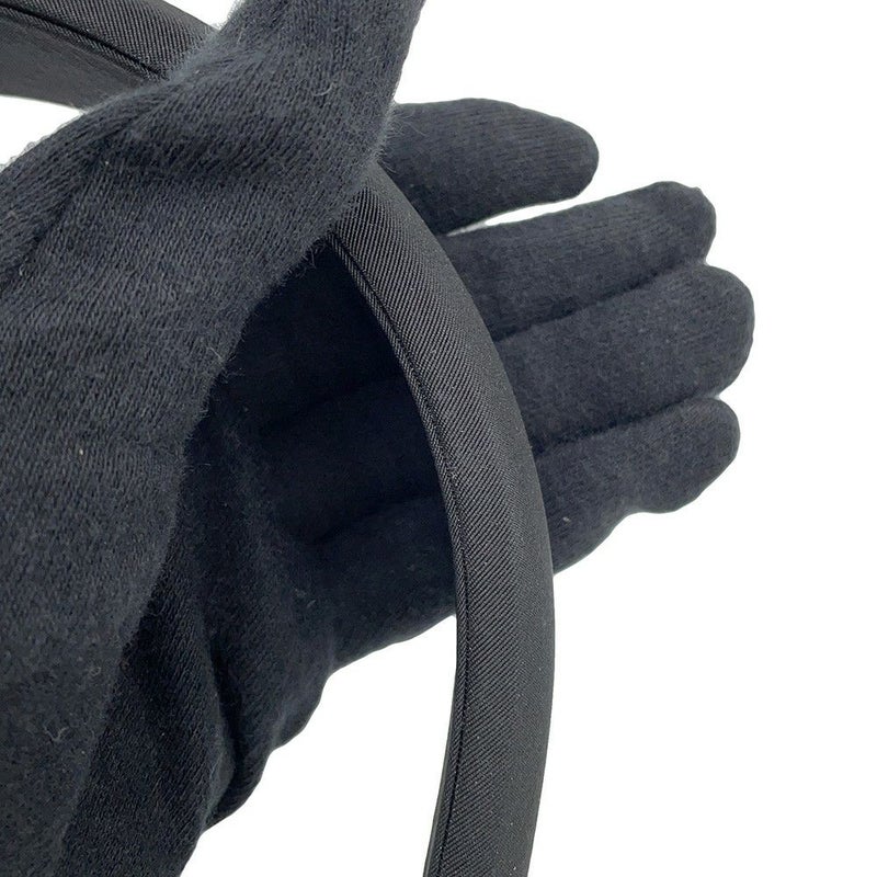 シャネル カチューシャ ココマーク ナイロン ABF180 CHANEL 黒 ヘアアクセサリー