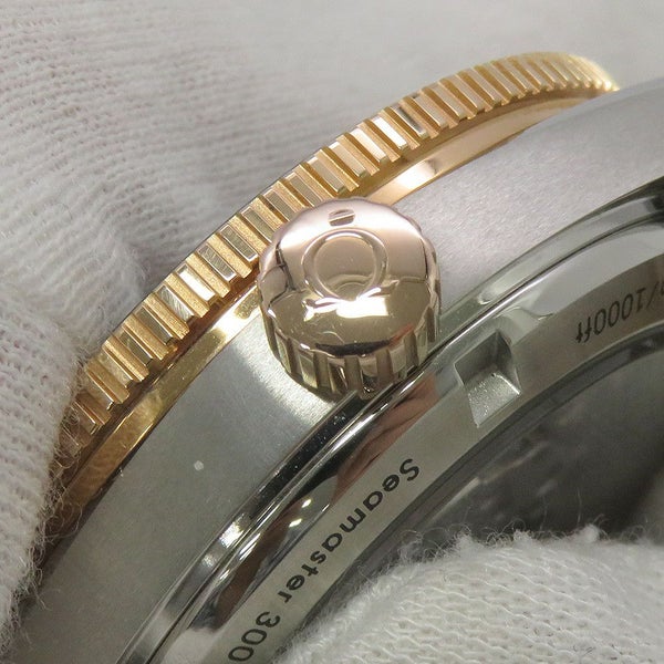 オメガ シーマスター 300 マスター コーアクシャル 233.20.41.21.01.001 OMEGA 黒文字盤 セドナゴールド