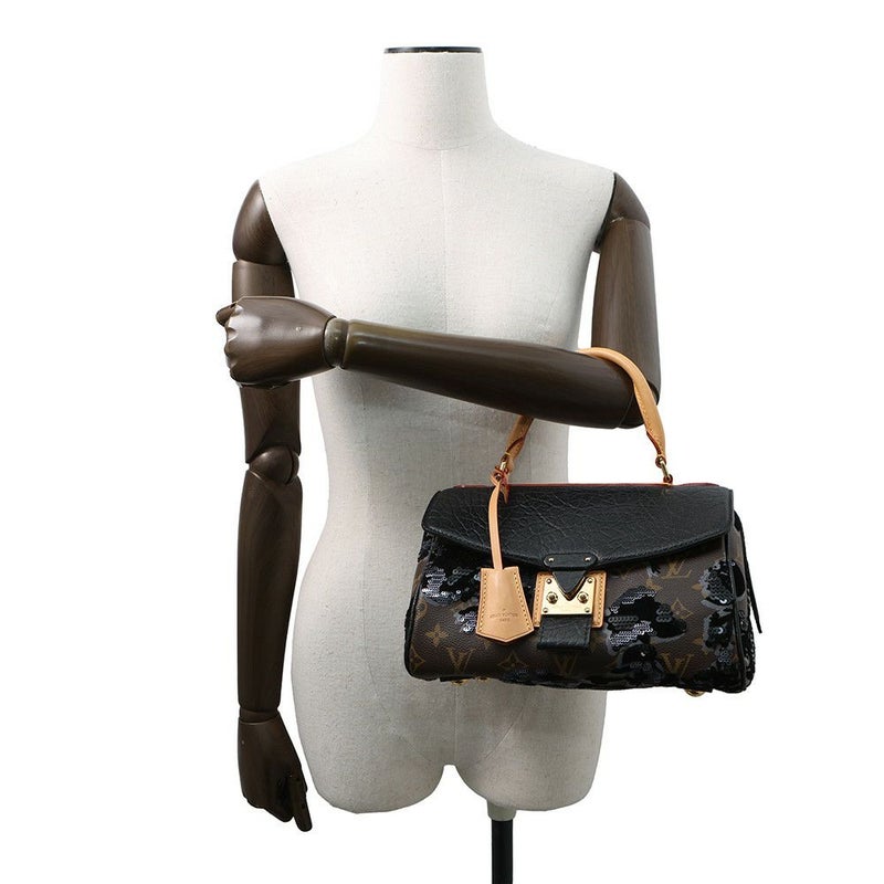 ルイヴィトン ハンドバッグ モノグラム・フルール・ドゥ・ジェ カルーゼル M40434 2010秋冬コレクション 黒 ブラック