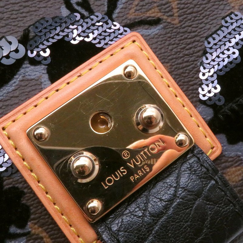 ルイヴィトン ハンドバッグ モノグラム・フルール・ドゥ・ジェ カルーゼル M40434 2010秋冬コレクション 黒 ブラック