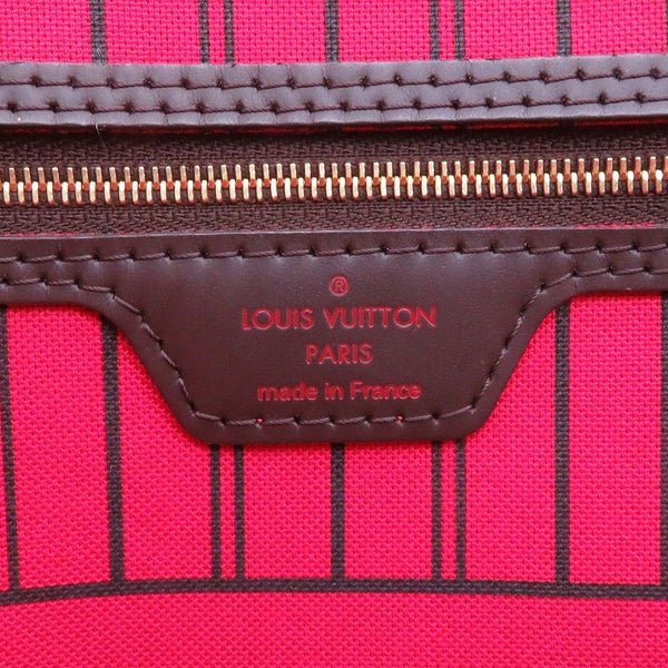 ルイヴィトン トートバッグ ダミエ・エベヌ ネヴァーフルMM ステッカー N40049 LOUIS VUITTON 限定 ヴィトン スパンコール パッチ
