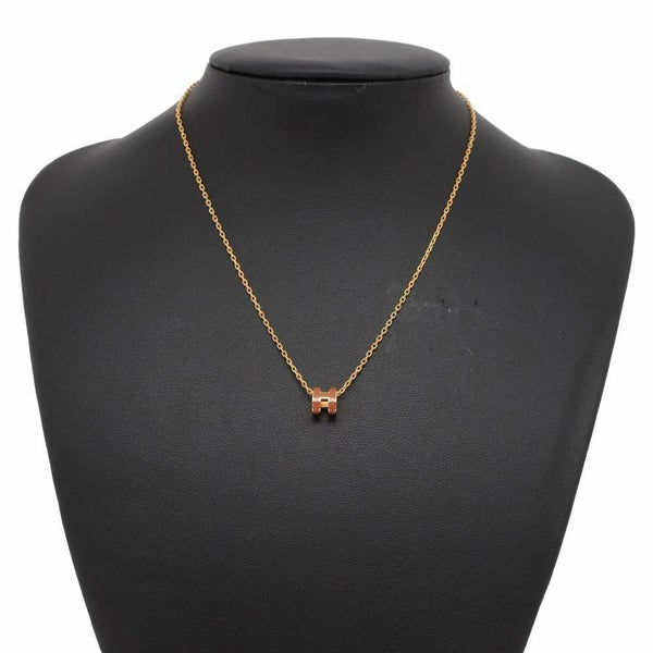 エルメス ネックレス ミニ・ポップアッシュ ニューゴールド/ゴールド金具 HERMES アクセサリー