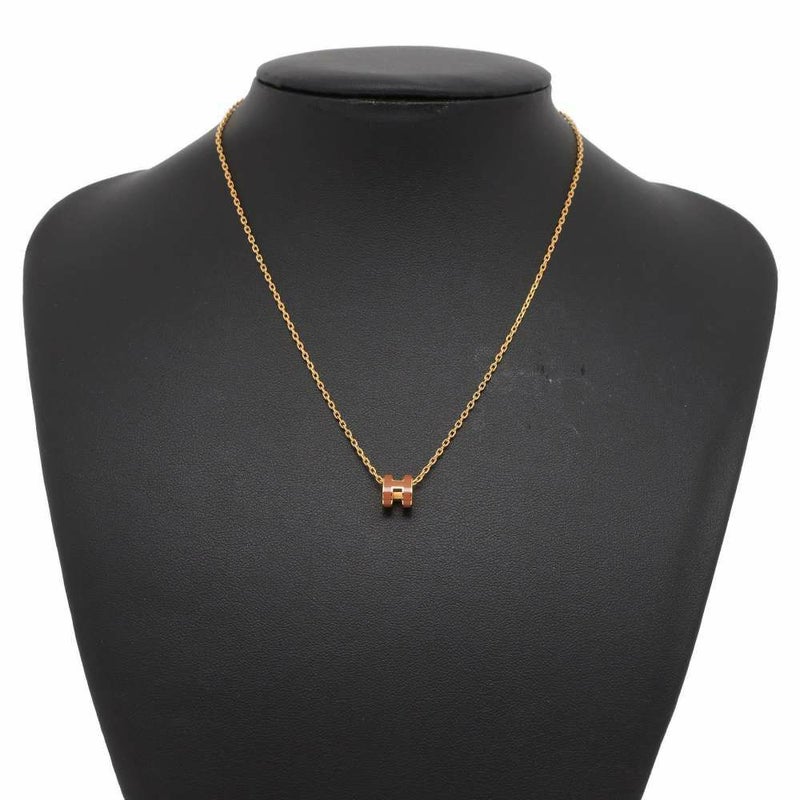 エルメス ネックレス ミニ・ポップアッシュ ニューゴールド/ゴールド金具 HERMES アクセサリー