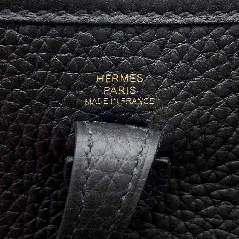 エルメス ショルダーバッグ エブリンTPM 111cm ブラック/ゴールド金具 トリヨンクレマンス K刻印 黒