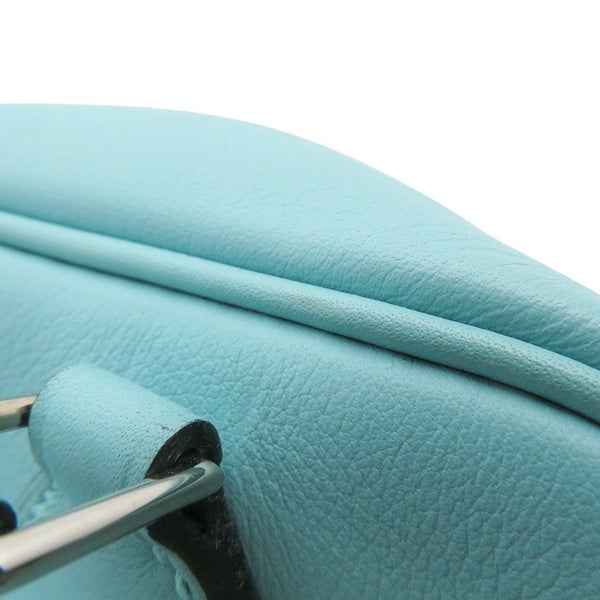 エルメス ハンドバッグ プリュム ミニ ブルーアトール/シルバー金具 スイフト T刻印 HERMES バッグ