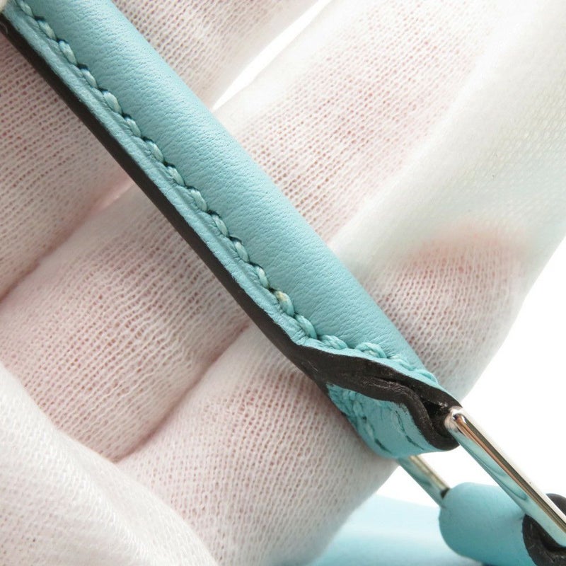 エルメス ハンドバッグ プリュム ミニ ブルーアトール/シルバー金具 スイフト T刻印 HERMES バッグ