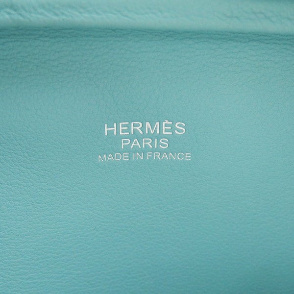 エルメス ハンドバッグ プリュム ミニ ブルーアトール/シルバー金具 スイフト T刻印 HERMES バッグ