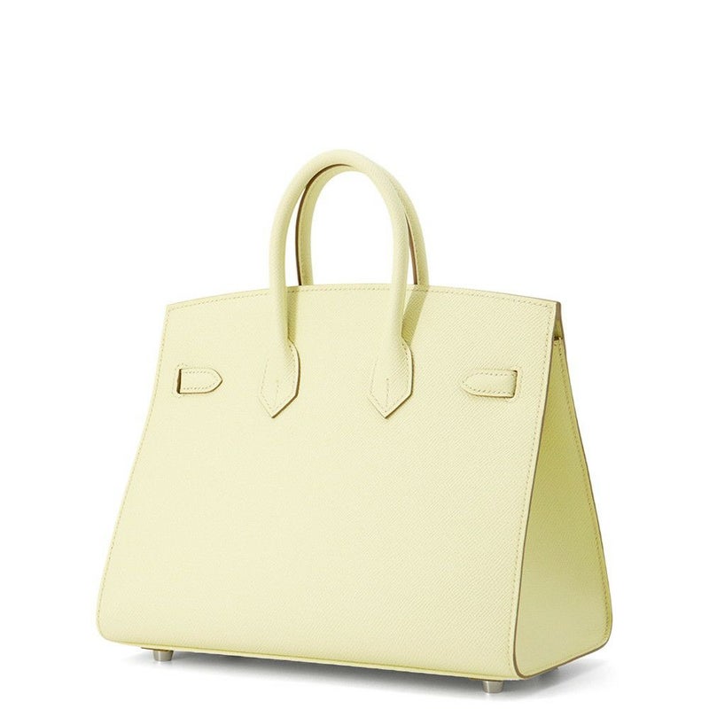 エルメス バーキン25 セリエ ジョーヌミルトン/シルバー金具 エプソン W刻印 HERMES Birkin ハンドバッグ