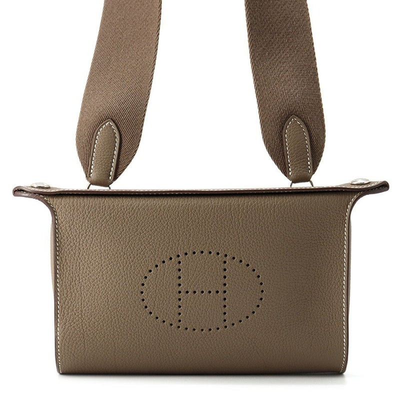 エルメス ショルダーバッグ ヴィドポッシュ エトゥープ/シルバー金具 トゴ B刻印 HERMES