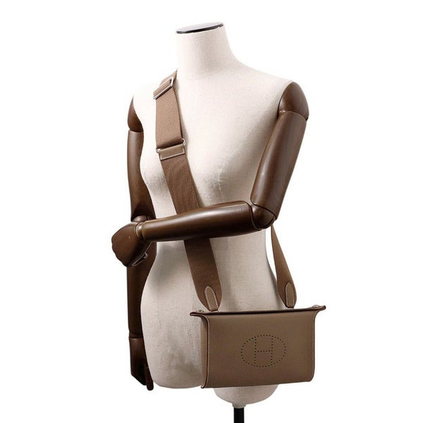 エルメス ショルダーバッグ ヴィドポッシュ エトゥープ/シルバー金具 トゴ B刻印 HERMES