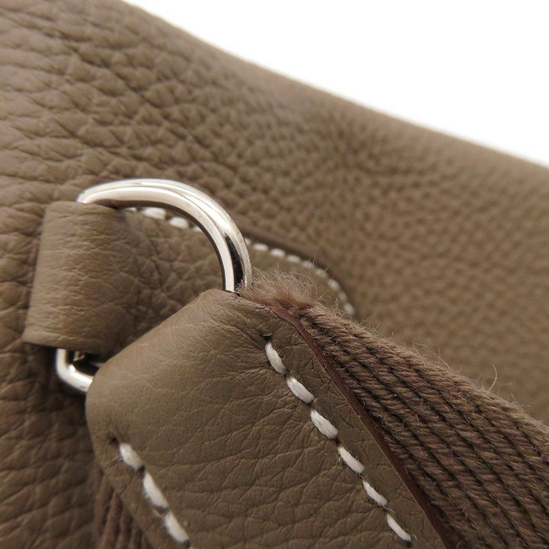 エルメス ショルダーバッグ ヴィドポッシュ エトゥープ/シルバー金具 トゴ B刻印 HERMES