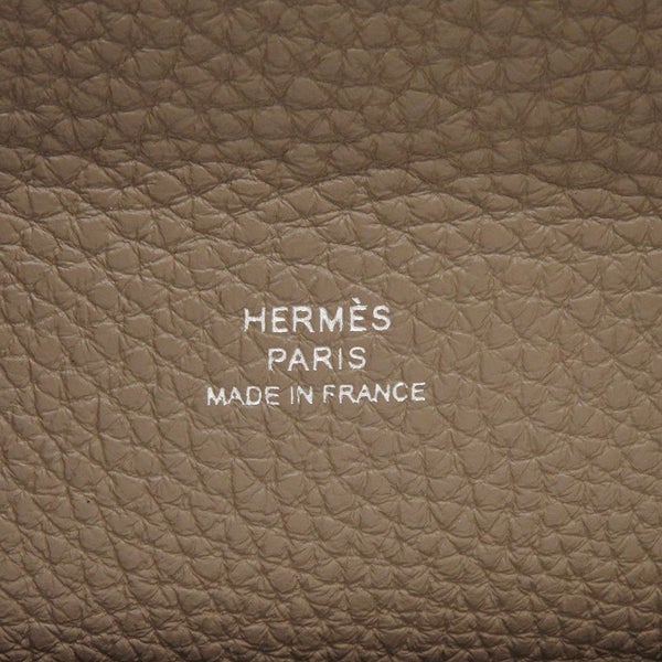 エルメス ショルダーバッグ ヴィドポッシュ エトゥープ/シルバー金具 トゴ B刻印 HERMES