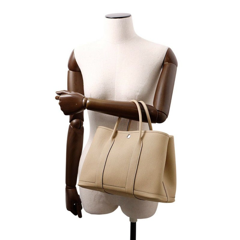 エルメス トートバッグ ガーデンパーティTPM トレンチ/シルバー金具 ネゴンダ K刻印 HERMES Garden Party