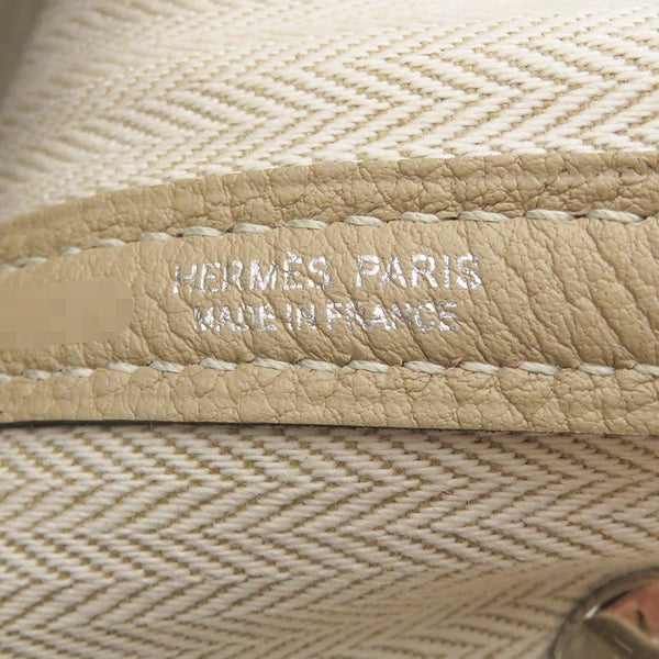 エルメス トートバッグ ガーデンパーティTPM トレンチ/シルバー金具 ネゴンダ K刻印 HERMES Garden Party