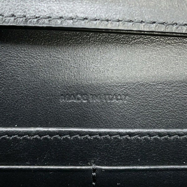 セリーヌ チェーンウォレット マーゴ シャイニーカーフレザー 10L033 CELINE 長財布 黒