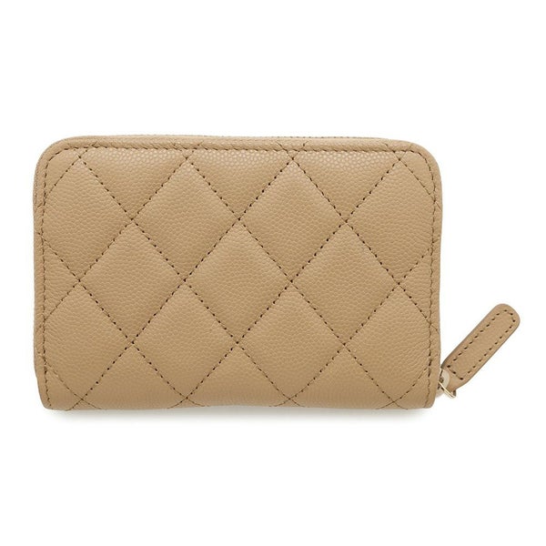 シャネル コインケース ココマーク マトラッセ ジップコインパース キャビアスキン CHANEL 財布