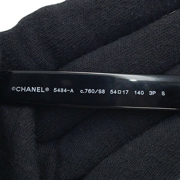シャネル サングラス ココマーク キルティング スクエアシェイプ 偏光レンズ 54□17 140 5484-A CHANEL アイウェア 黒