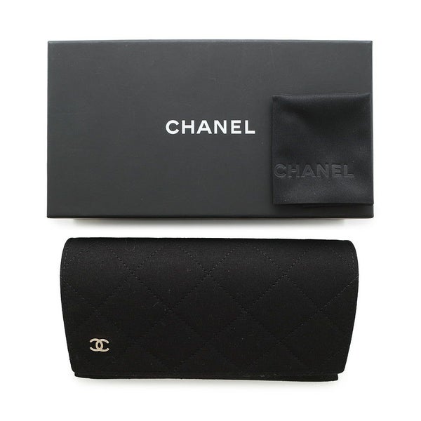 シャネル サングラス ココマーク キルティング スクエアシェイプ 偏光レンズ 54□17 140 5484-A CHANEL アイウェア 黒