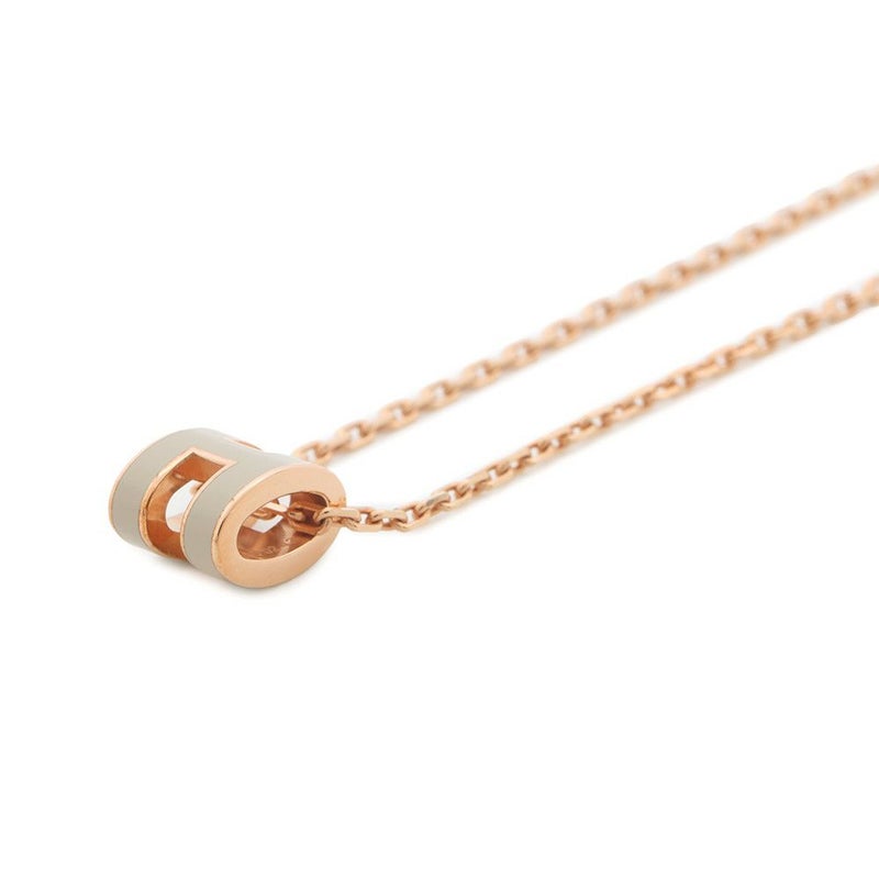 エルメス ネックレス ミニ・ポップアッシュ マロングラッセ/ピンクゴールド金具 アクセサリー ポップH