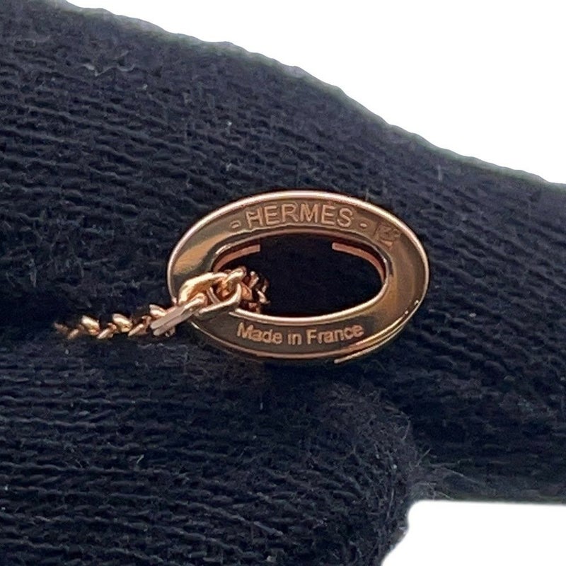 エルメス ネックレス ミニ・ポップアッシュ マロングラッセ/ピンクゴールド金具 アクセサリー ポップH