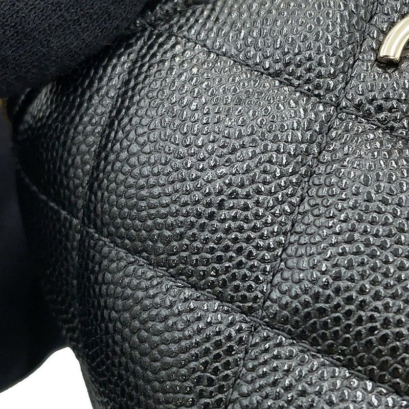 シャネル ハンドバッグ マトラッセ ココマーク ミニ バニティバッグ パール キャビアスキン AP2161 CHANEL 黒