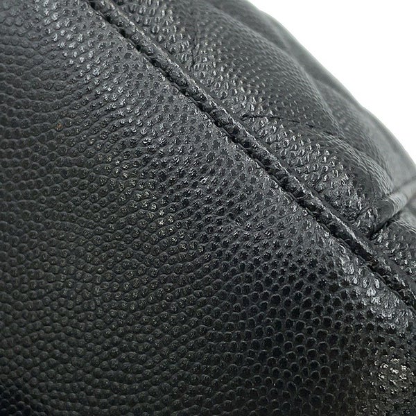 シャネル ハンドバッグ マトラッセ ココマーク ミニ バニティバッグ パール キャビアスキン AP2161 CHANEL 黒