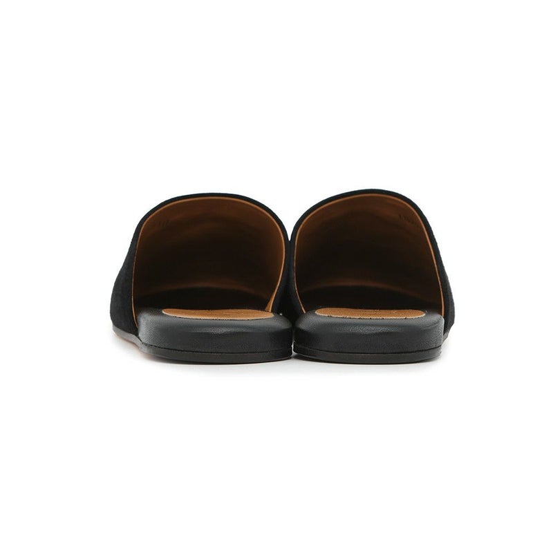 グッチ サンダル アディダスコラボ ホースビット1955 ミュールスリッパ スエード レザー 702211 レディースサイズ36 GUCCI 靴 黒