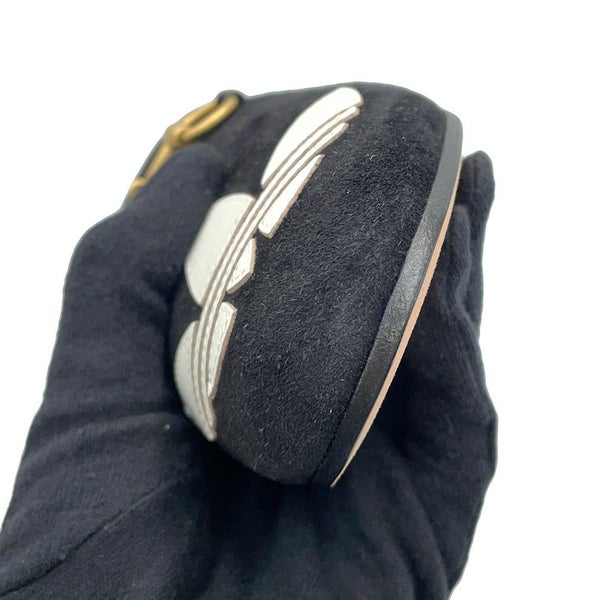 グッチ サンダル アディダスコラボ ホースビット1955 ミュールスリッパ スエード レザー 702211 レディースサイズ36 GUCCI 靴 黒