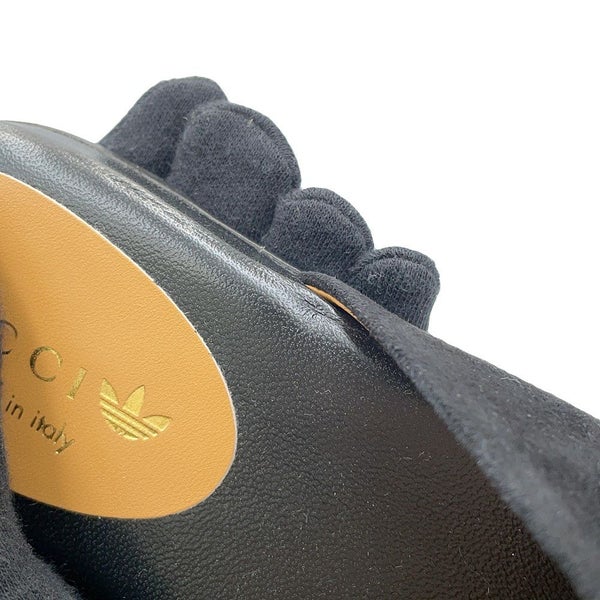 グッチ サンダル アディダスコラボ ホースビット1955 ミュールスリッパ スエード レザー 702211 レディースサイズ36 GUCCI 靴 黒