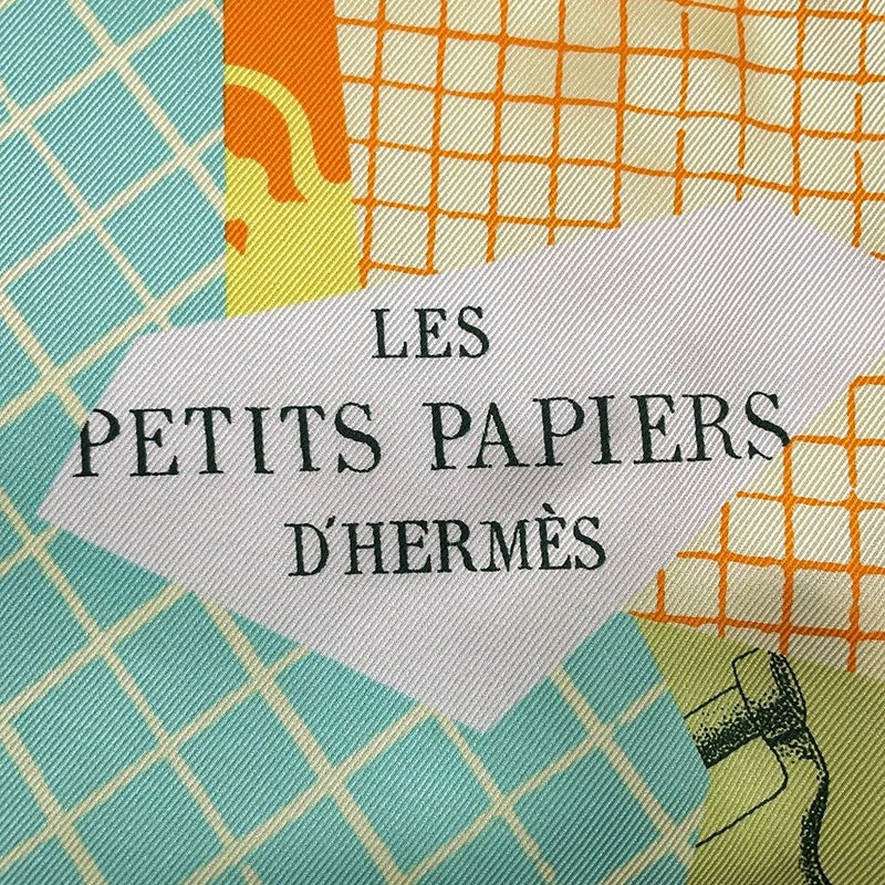 エルメス スカーフ カレ70 レ プティ パピエ LES PETITS PAPIERS HERMES シルク