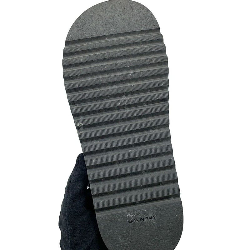 シャネル サンダル ココマーク マトラッセ ツイード レザー レディースサイズ38C G38880 CHANEL 靴 黒 白