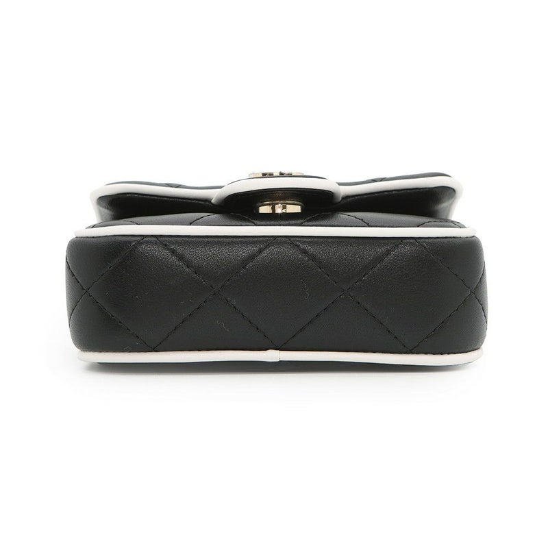 シャネル チェーン ショルダーバッグ クラッチバッグ ミニ マトラッセ ココマーク ラムスキン AP4512 CHANEL バッグ 黒