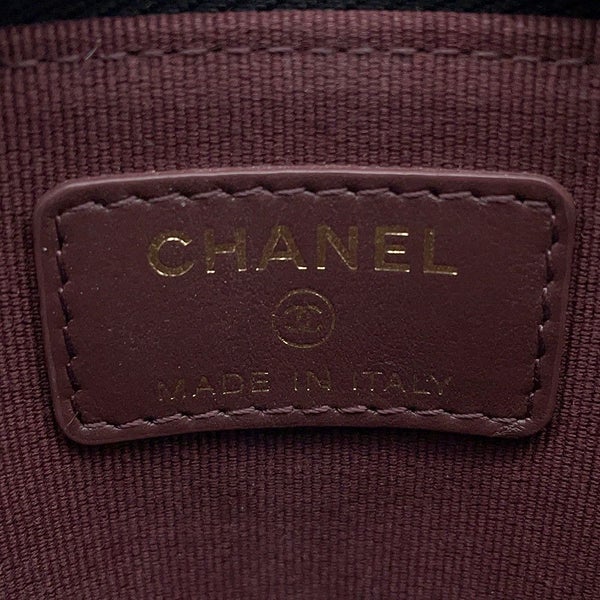 シャネル コインケース マトラッセ ココマーク コーラルレッド キャビアスキン AP2061 CHANEL 財布 小銭入れ 黒