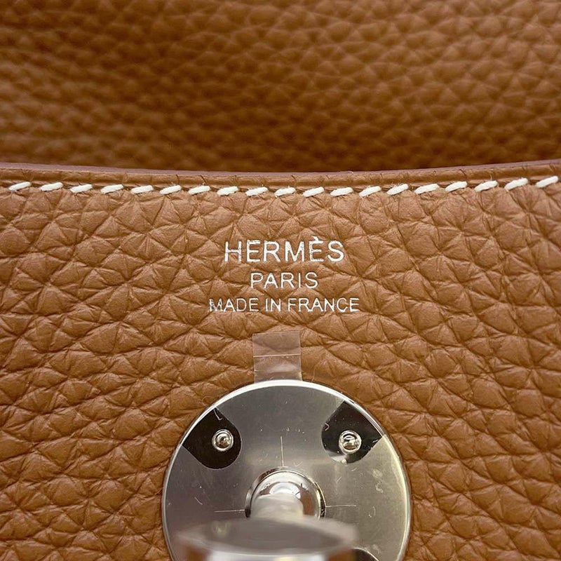 エルメス ハンドバッグ リンディ26  ゴールド/シルバー金具 トリヨンクレマンス W刻印 2way