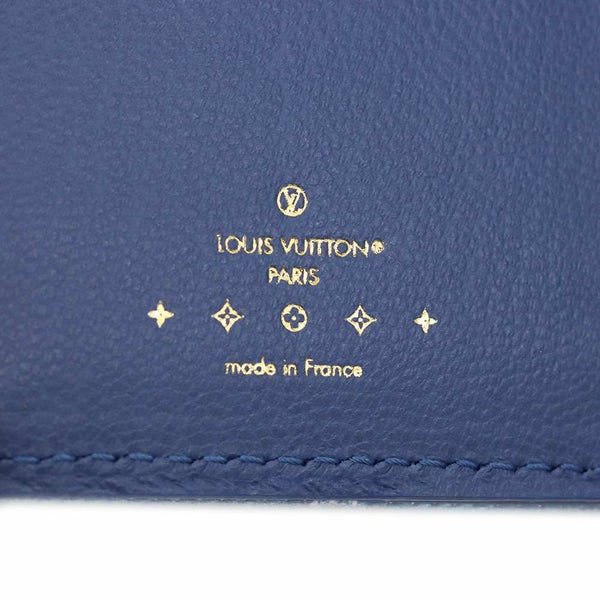 ルイヴィトン 二つ折り財布 モノグラム・デニム/LV リミックス ポルトフォイユ・ルー 日本限定 M83160 ブルーデニム