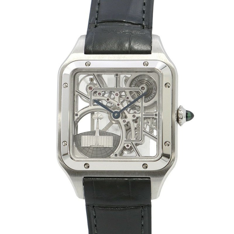 カルティエ サントス デュモン LM WHSA0032 Cartier 腕時計 スケルトン文字盤