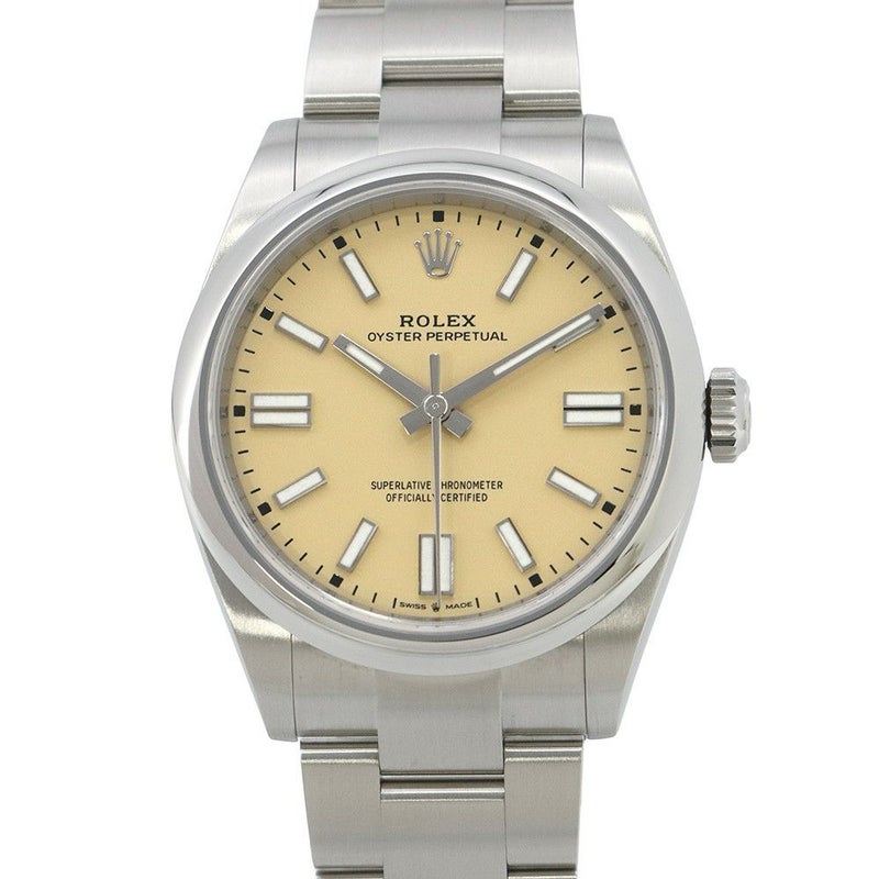 ロレックス オイスターパーペチュアル41 ランダムシリアル ルーレット 134300 ROLEX 腕時計 ベージュ文字盤