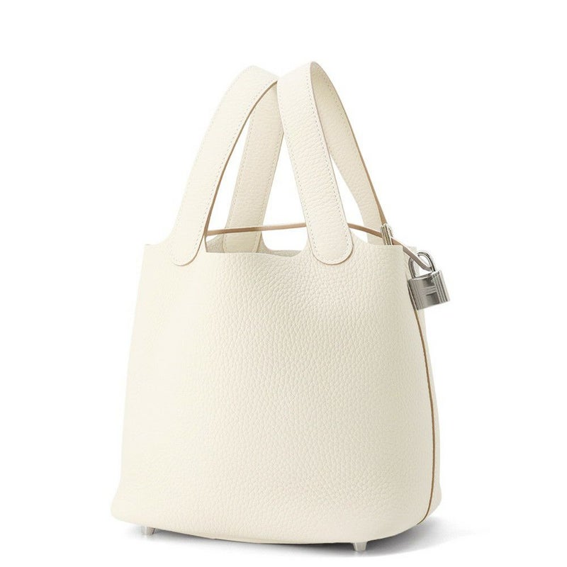 エルメス ハンドバッグ ピコタンロックPM クレ/シルバー金具 トリヨンクレマンス K刻印