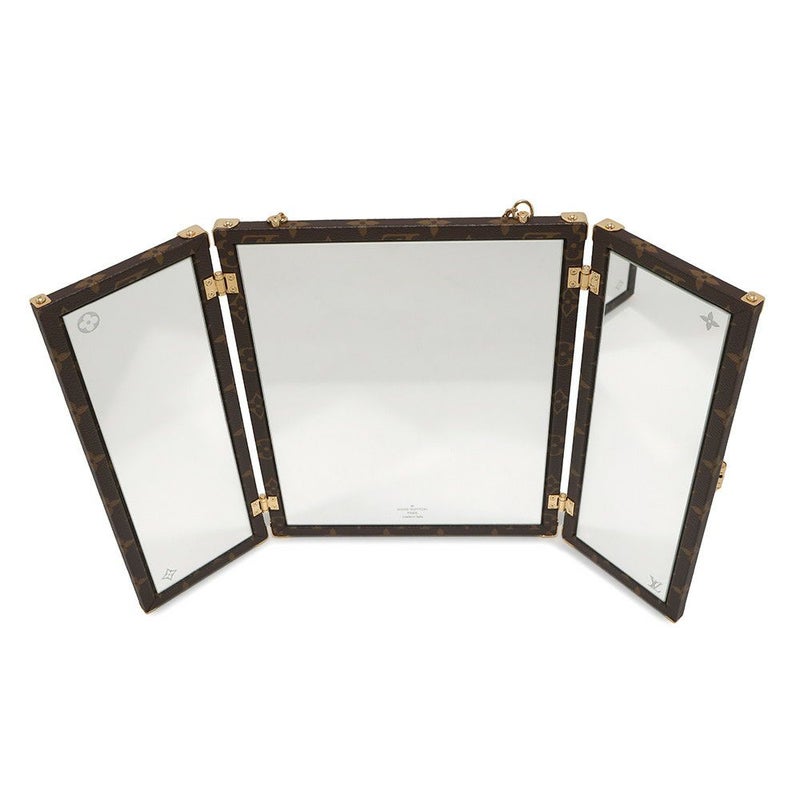 ルイヴィトン 三面鏡 モノグラム ホームミラー・トランク GI0554 LOUIS VUITTON 鏡