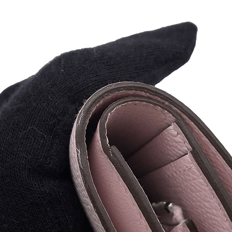 エルメス 二つ折り財布 Hパッサン コンパクト ローズダーリン/シルバー金具 エプソン W刻印 財布