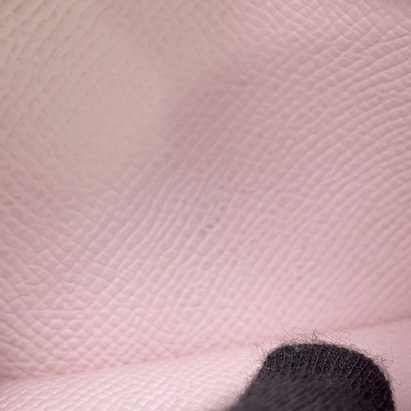 エルメス 二つ折り財布 Hパッサン コンパクト ローズダーリン/シルバー金具 エプソン W刻印 財布