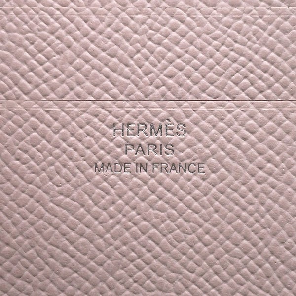 エルメス 二つ折り財布 Hパッサン コンパクト ローズダーリン/シルバー金具 エプソン W刻印 財布