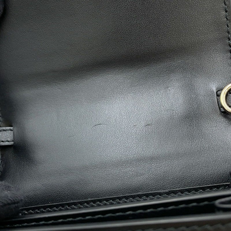 グッチ ショルダーバッグ ミニ GGマトラッセ レザー 723777 GUCCI ポシェット 黒 アウトレット品